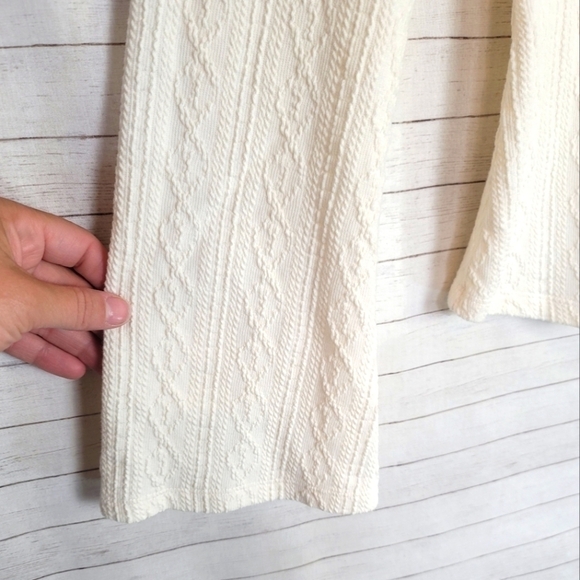 IDYLLWIND WADE LONG SLEEVE TEXTURED HENLEY SHIRT IN IVORY, SZ XS - Picture 9 of 16